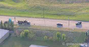 Tow truck driver hit by vehicle in northeast Calgary suffers serious injuries