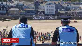 Cornwall foodbank receives tonnes of food leftover by G7 police and security - BBC News