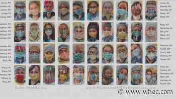Rochester-area artist's tribute to frontline health workers to go on display starting Thursday
