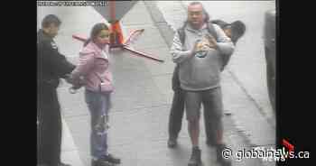 Security footage released in case of B.C. Indigenous man, granddaughter handcuffed outside bank