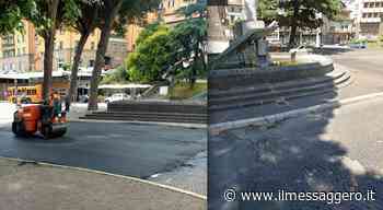 Sacrario, rifatto il tratto di strada davanti all'ala spezzata. Ma l'asfalto si mangia un metro di sampietrini - ilmessaggero.it