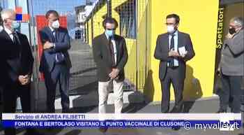 Target: Fontana e Bertolaso visitano il punto vaccinale di Clusone - MyValley.it notizie! - MyValley.it