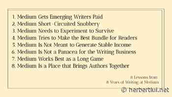 8 Lessons from 8 Years of Writing at Medium