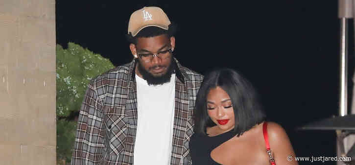Jordyn Woods Rocks Black Dress for Date Night with Boyfriend Karl-Anthony Towns!