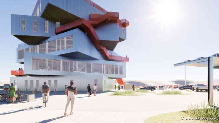 Stacked exhibition spaces to form Rotterdam port visitor centre by MVRDV