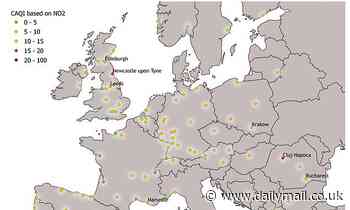 Scientists reveal where the most polluted air is in Europe
