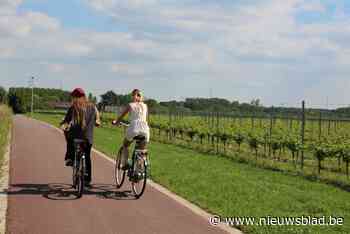 Fietsroute uitgestippeld door wijngaarden Oud Conynsbergh