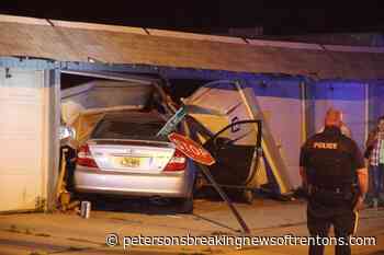 Car crashes into garage in South Trenton - Peterson's Breaking News of Trenton