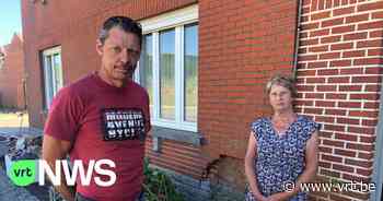 Zware schade aan voorgevel woning Holsbeek na zoveelste ongeval op kruispunt: "Jaren geleden mijn man verloren bij ongeval hier" - VRT NWS