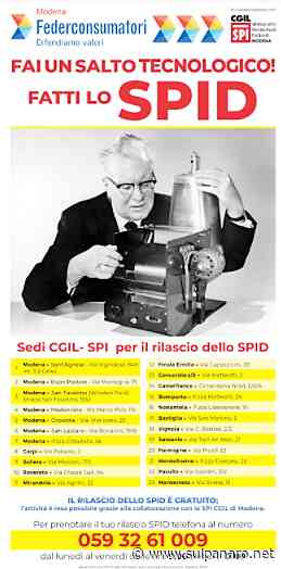 Ti facciamo lo Spid: identità digitale unica gratis a Soliera, Bomporto e Concordia - SulPanaro | News - SulPanaro