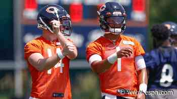 Fields buys into Bears' plan to start Dalton at QB