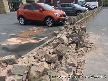 Wall of Bromley Cross Sainsbury's shop destroyed in crash - The Bolton News