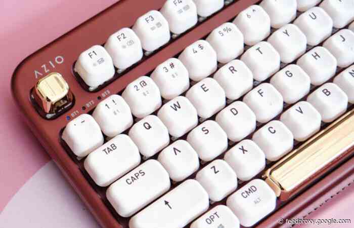 AZIO IZO mechanical wireless keyboard set features control knob and more