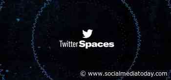 Twitter Will Now Let Spaces Hosts Download an Audio File of Their Space