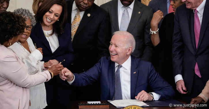 Joe Biden Signs Bill to Make Juneteenth a Federal Holiday (Photos)