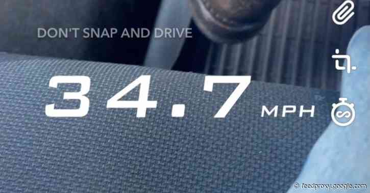 Snapchat for iOS removing once-popular speed filter after reckless driving concerns