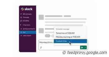 Slack launches new Scheduled Send feature, here’s how it works