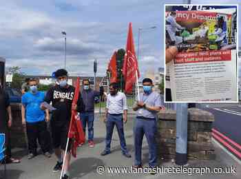 Why NHS staff were striking outside Burnley hospital yesterday