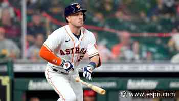 Houston Astros place Alex Bregman on IL with left quad strain - ESPN