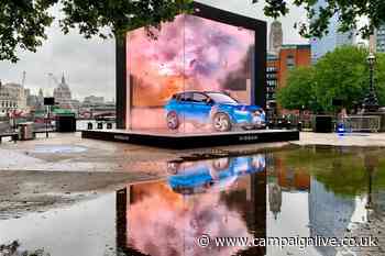 Nissan breaks through the screen with immersive installation