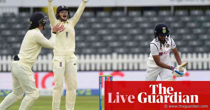 England v India: women’s Test match, day three hit by rain – live!