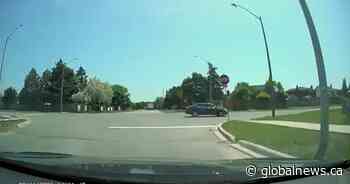 11-year-old on bicycle in Niagara Region narrowly missed by car that drove through stop sign