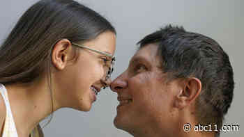 Father gives daughter part of his liver after she nearly died from internal bleeding