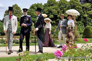 Belle-époque gezelschap geeft vermaarde rozentuin nog meer kleur