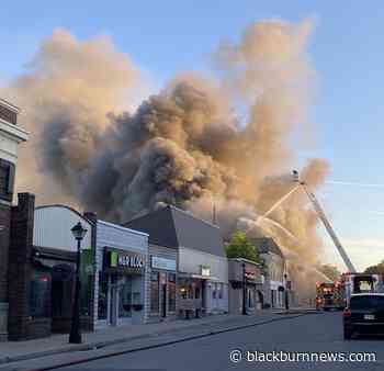 Crews on scene of large fire in downtown Forest - BlackburnNews.com
