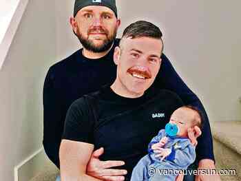 Two dads celebrate Father's Day with son Yukon, born prematurely at 33 week