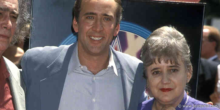 Nicolas Cage's Mom Joy Has Sadly Died at 85