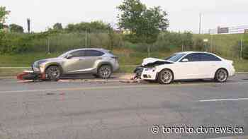 Motorcyclist critically injured in collision in North York