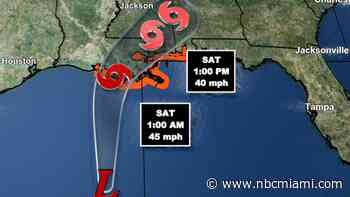 Tropical Weather Lashes Gulf Coast With Brisk Winds, Rain
