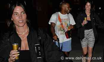 Love Island's Rebecca Gormley and Biggs Chris put on a loved up display and travel back to Newcastle - Daily Mail