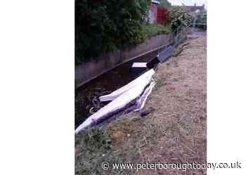 Fly-tip reported after van driver suspected of dumping rubbish into Peterborough brook - Peterborough Telegraph