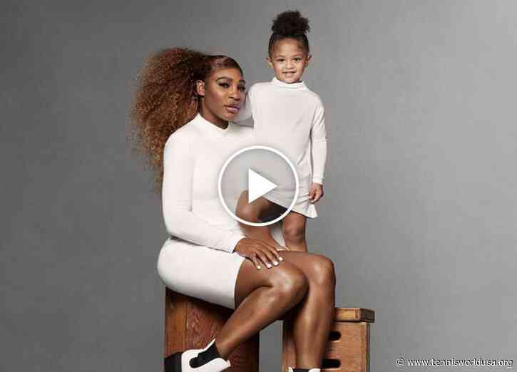 Serena Williams plays tennis with her daughter Olympia!