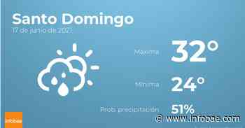 Previsión meteorológica: El tiempo hoy en Santo Domingo, 17 de junio - Infobae.com