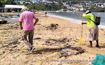 Turistas se unen para retirar basura en las playas de Acapulco - El Sol de Acapulco
