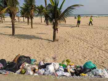 Praia Grande recolhe 158 toneladas de lixo na orla durante os quatro dias de limpeza no feriadão - Diário do Litoral