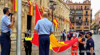 La Plaza de San Francisco acoge el izado solemne de la bandera de España con motivo del Centenario de la Base Aérea de Tablada - Ayuntamiento de Sevilla