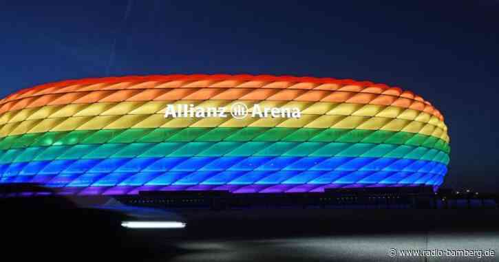 München will EM-Stadion in Regenbogenfarben