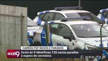 Torres Vedras. Dezenas de viaturas da PSP encontram-se paradas a aguardar cerimónia pública de enttrega - RTP