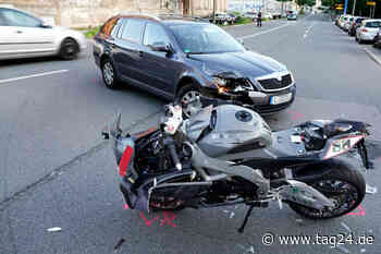 Heftiger Motorrad-Crash in Chemnitz - Biker schwer verletzt - TAG24