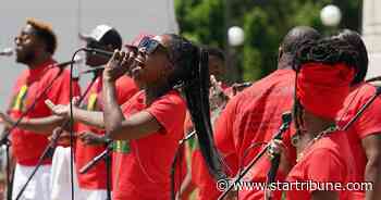On a sunny Juneteenth in the Twin Cities, hope for change and peace prevail