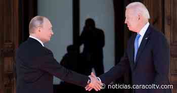 Biden y Putin se encuentran en cumbre en Ginebra y se dan la mano - Noticias Caracol