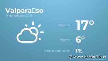 El tiempo hoy sábado 19 de junio en Valparaíso - EnCancha.cl