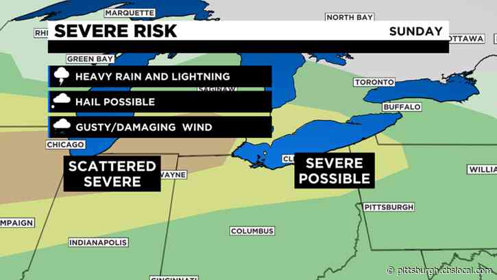Pittsburgh Weather: Spotty Showers, Chances Of Storms, Severe Weather