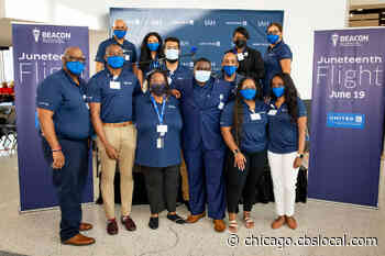 United Airlines Plane Flies From Houston To Chicago With Special All-Black Crew In Honor Of Juneteenth - CBS Chicago