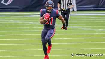 Texans will run the ball more because of pass-game limitations - Houston Texans Blog- ESPN - ESPN