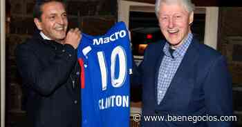 Massa cenó con Clinton y le regaló una camiseta de Tigre - Bae Negocios